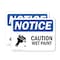Signmission Caution Wet Paint Sign With Symbol, 5 in W x Rectangle, Vinyl Decal OS-2PACK-NS-D-35-L-10524 - alternate 1
